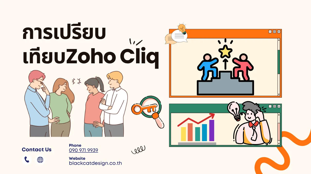 การเปรียบเทียบ Zoho Cliq กับคู่แข่งรายอื่นๆ ในตลาด