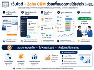 Zoho CRM เว็บไซต์