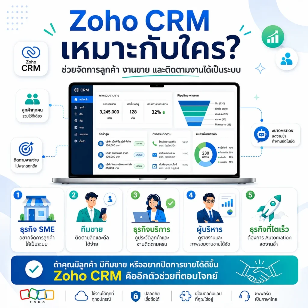 Zoho CRM
CRM