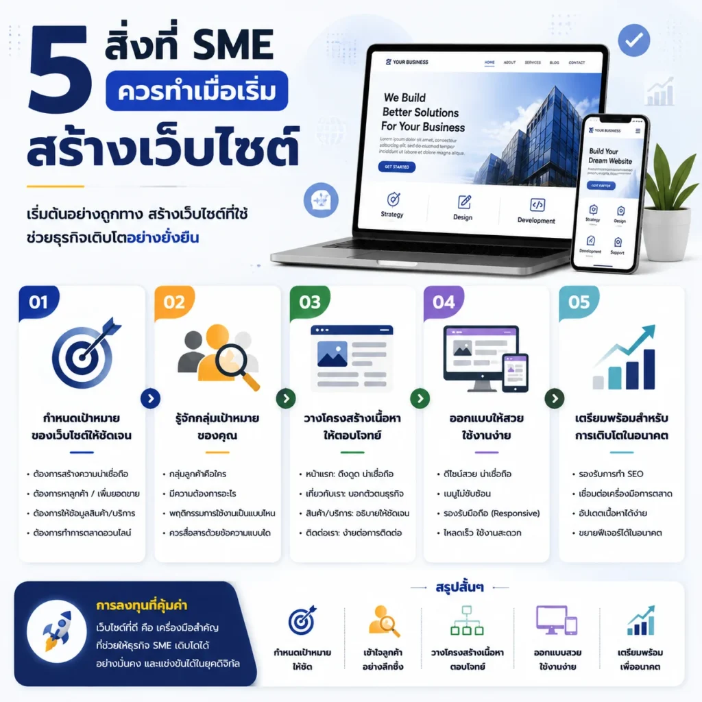 สร้างเว็บไซต์
SME