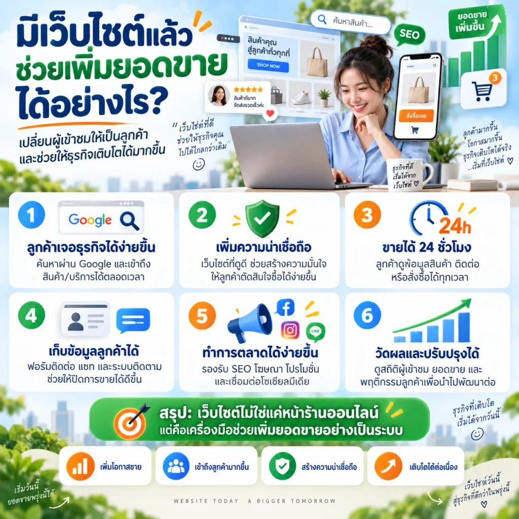 เว็บไซต์
ทำเว็บไซต์