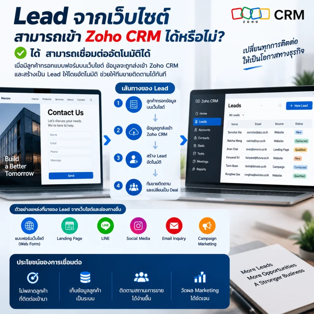 Zoho CRM
Leads คืออะไร