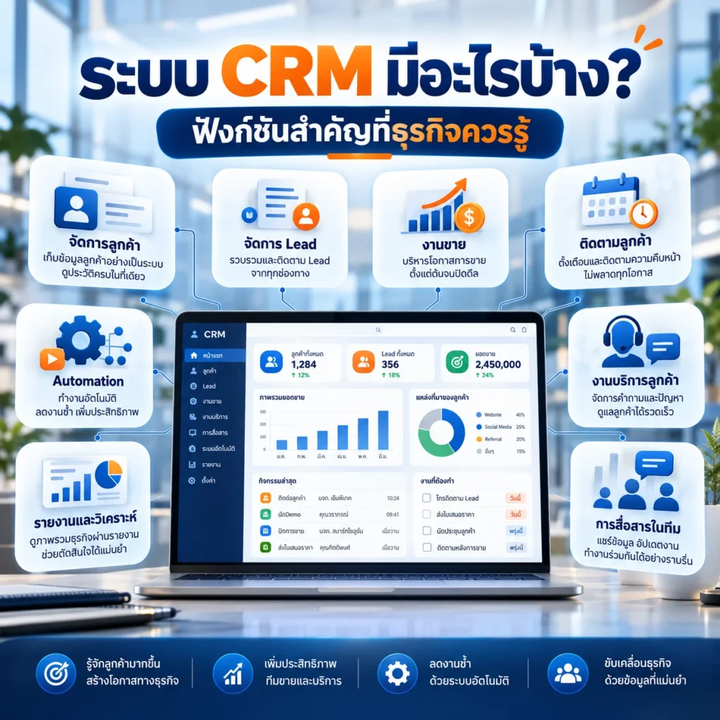 Zoho CRM ระบบ CRM