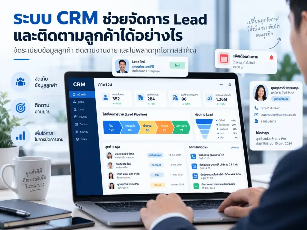 ระบบ CRM
Zoho CRM