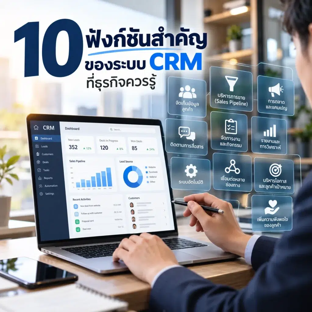 ระบบ CRM
รับทำ CRM